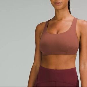lululemon athletica Mauve Brown Sports Bra